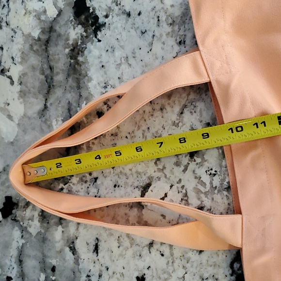 NWOT Thirdlove Peach Canvas Beach or Shopping Bag with handles - Picture 14 of 14